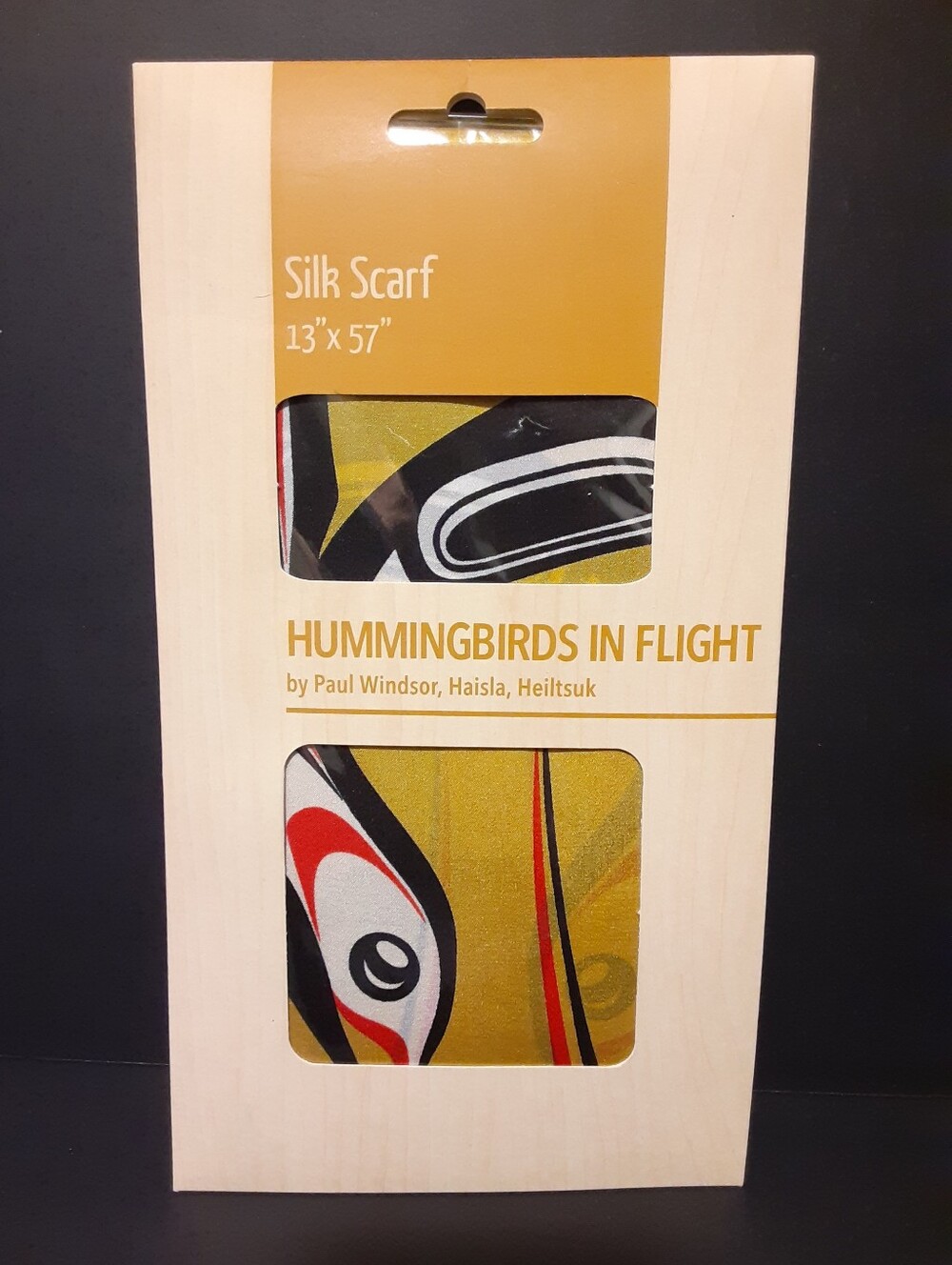 Indigenous Silk Scarf Hummingbirds in Flight Paul Windsor Native Aboriginal NEW